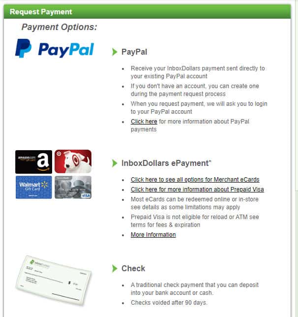 InboxDollars Payment